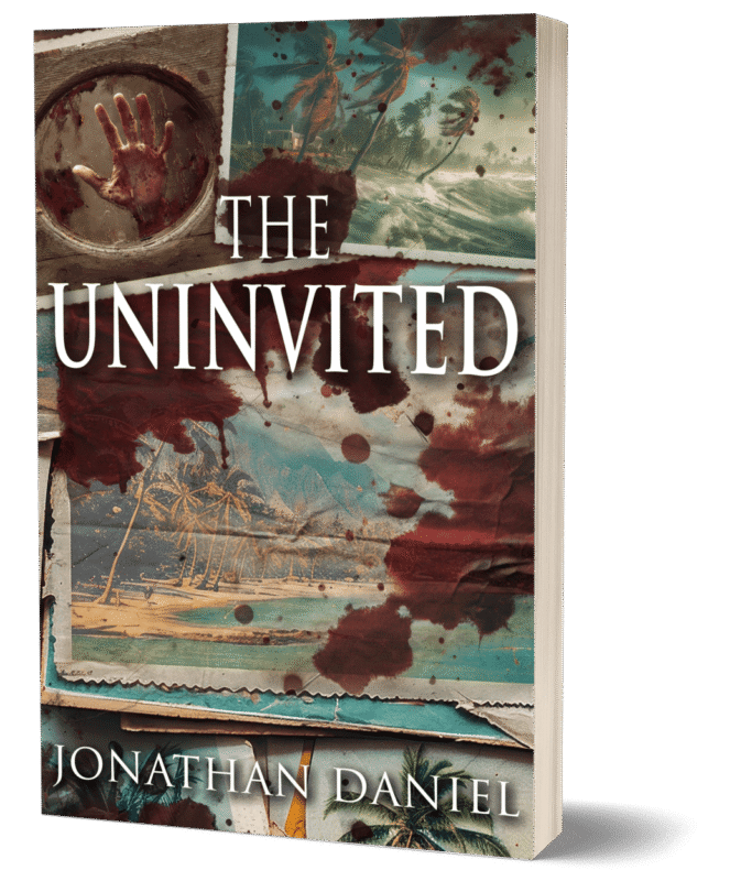 The Uninvited paperback book cover – fast-paced creature horror novel by Jonathan Daniel
