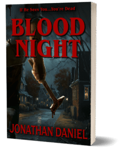 Blood Night paperback book cover – 80s slasher horror by Jonathan Daniel