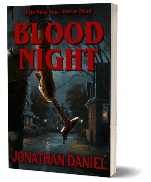 Blood Night paperback book cover – 80s slasher horror by Jonathan Daniel
