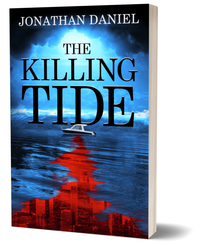 The Killing Tide paperback cover – doomsday thriller novel by Jonathan Daniel